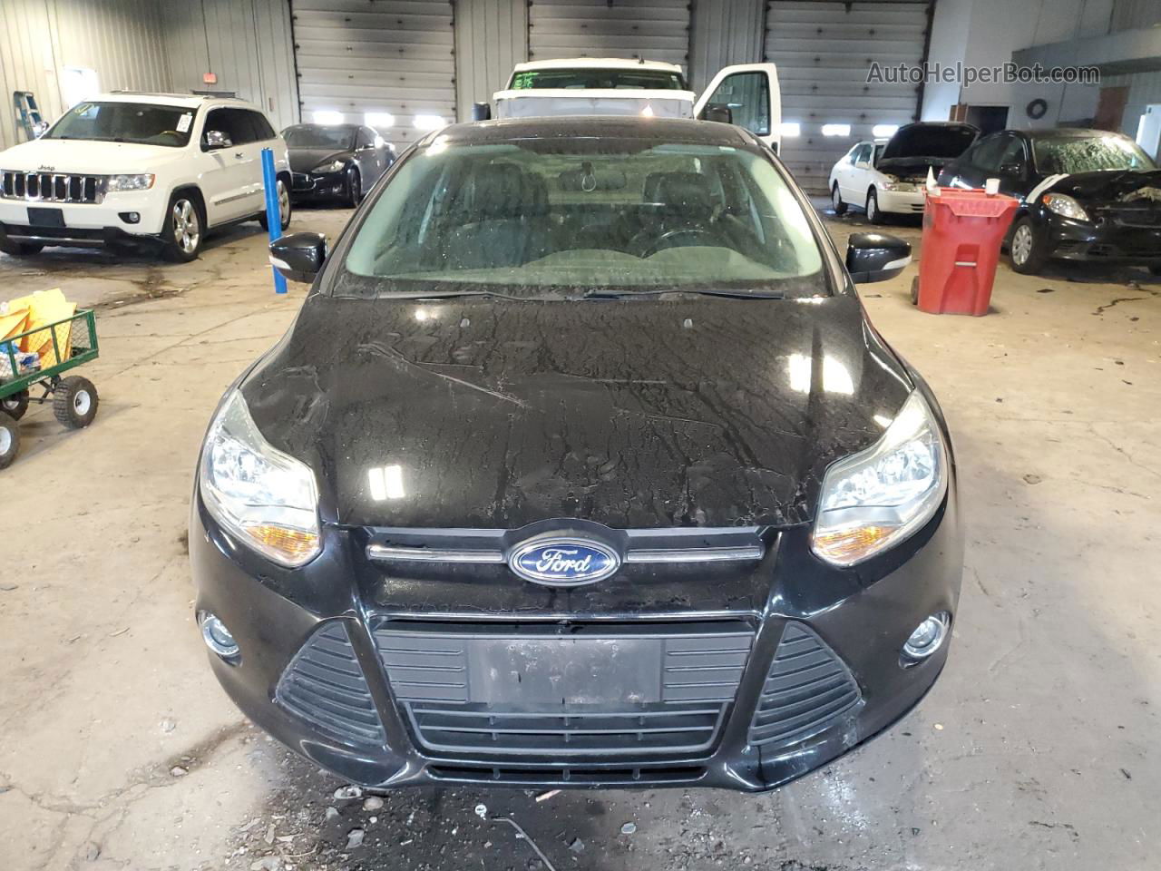 2014 Ford Focus Se Black vin: 1FADP3F23EL346661