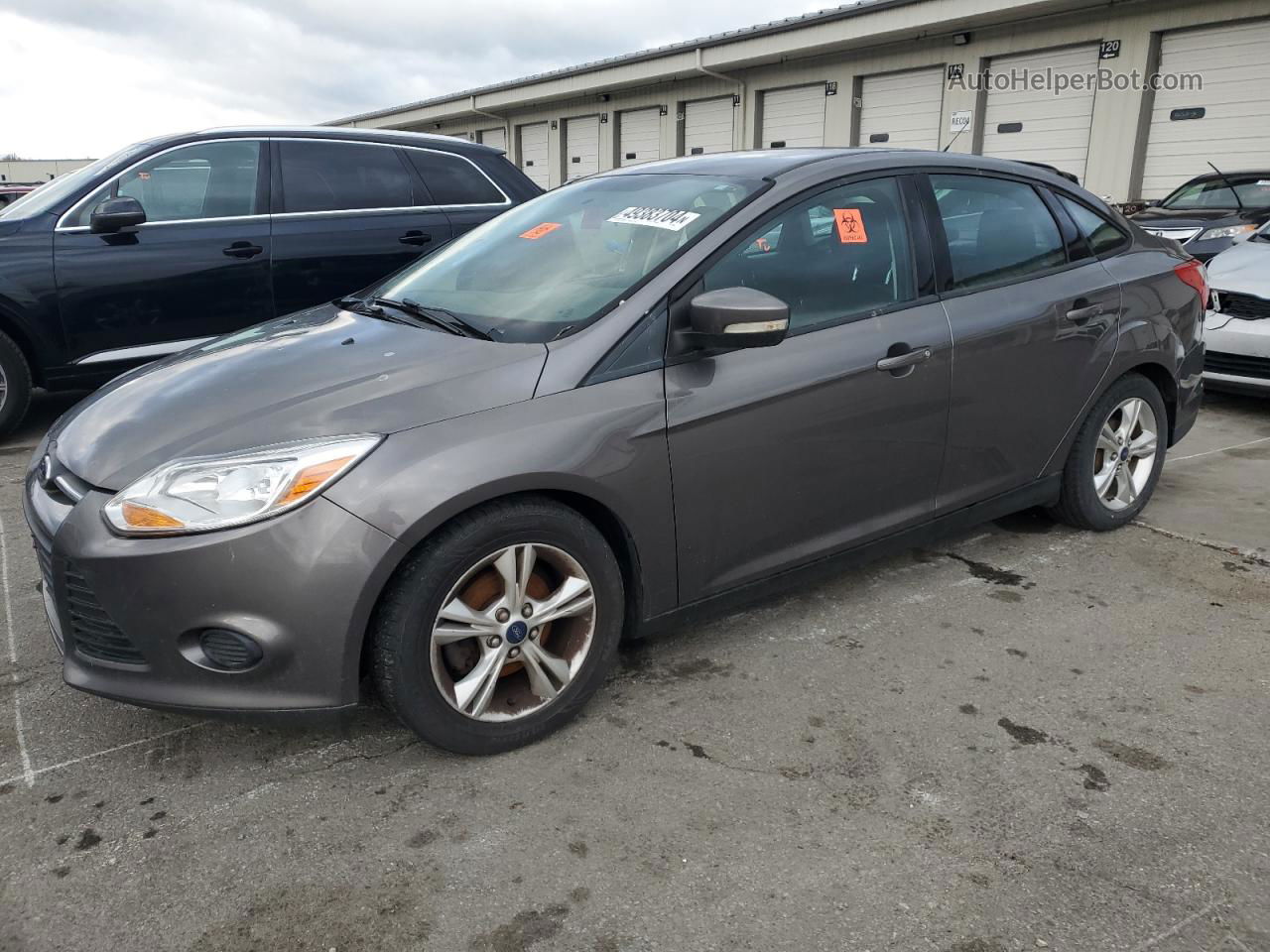 2014 Ford Focus Se Gray vin: 1FADP3F23EL380390