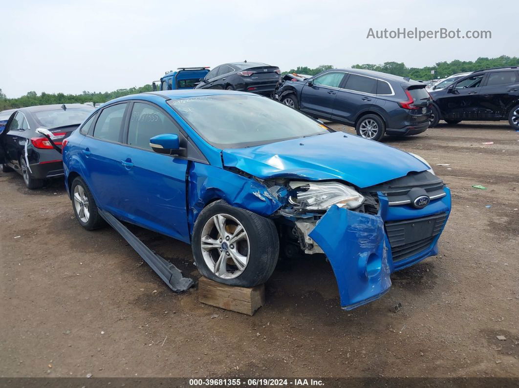 2014 Ford Focus Se Синий vin: 1FADP3F23EL388537