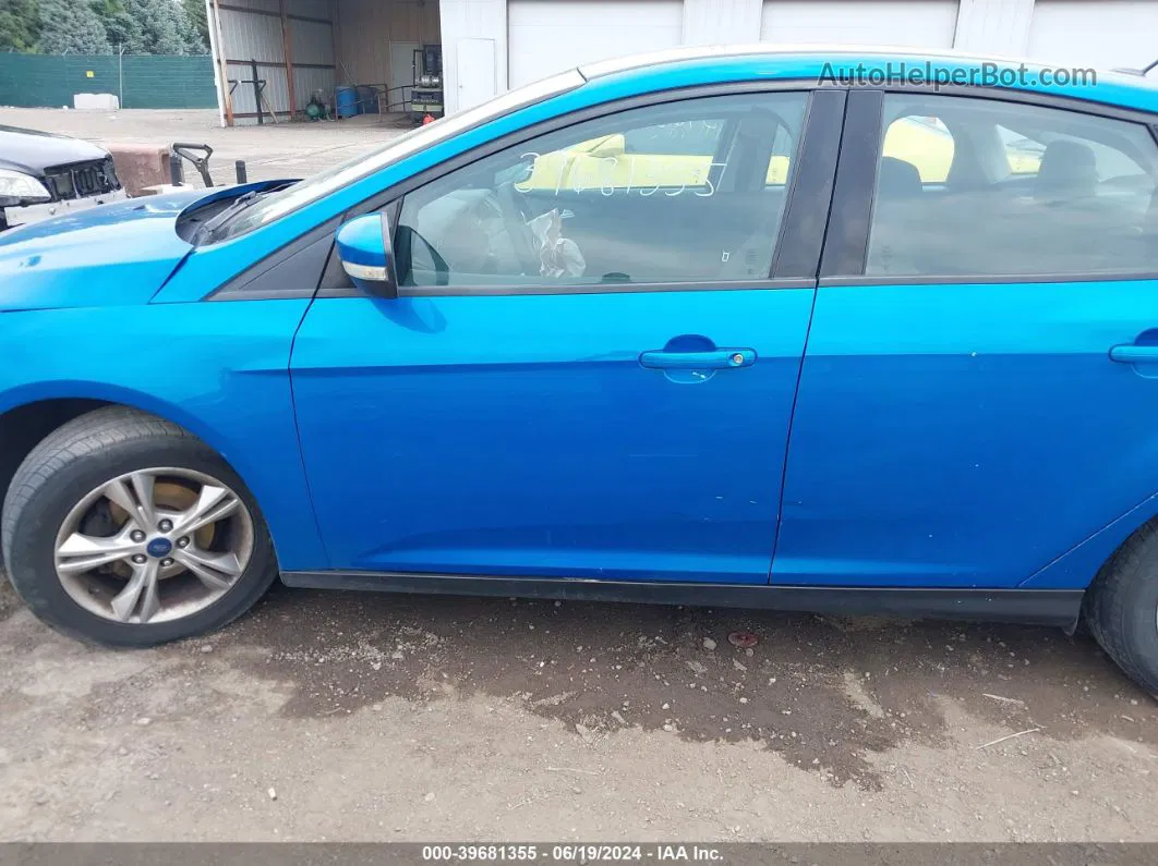 2014 Ford Focus Se Blue vin: 1FADP3F23EL388537