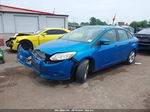 2014 Ford Focus Se Blue vin: 1FADP3F23EL388537