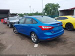 2014 Ford Focus Se Blue vin: 1FADP3F23EL388537