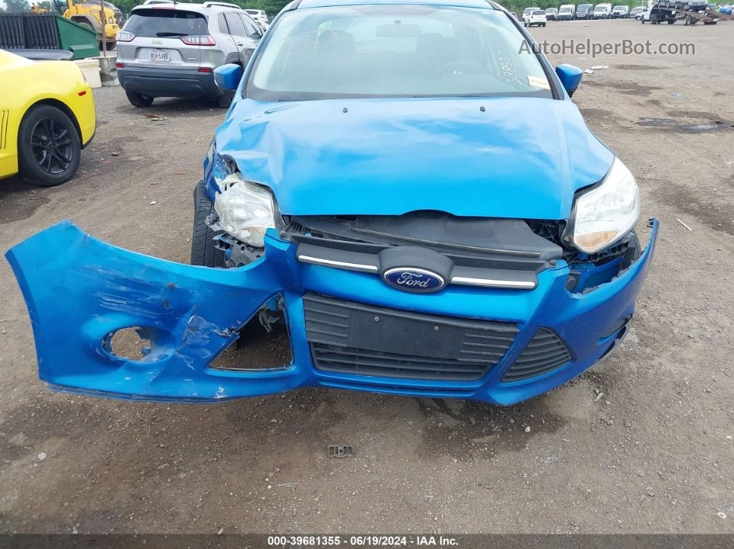 2014 Ford Focus Se Blue vin: 1FADP3F23EL388537