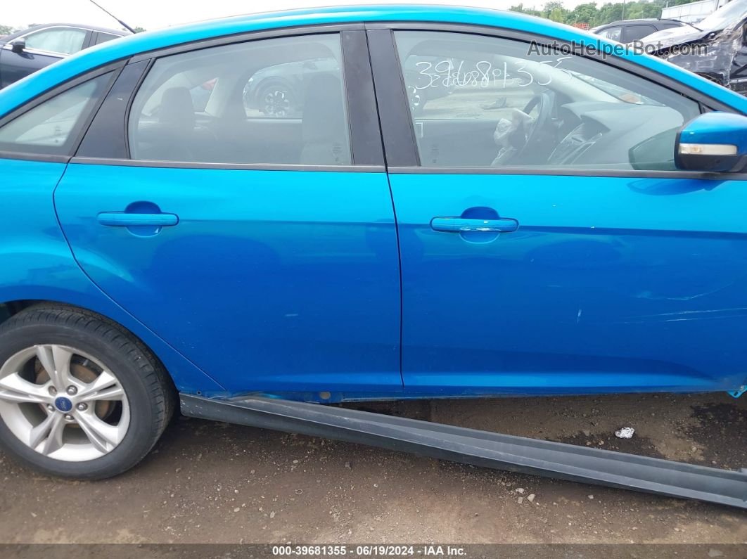 2014 Ford Focus Se Blue vin: 1FADP3F23EL388537