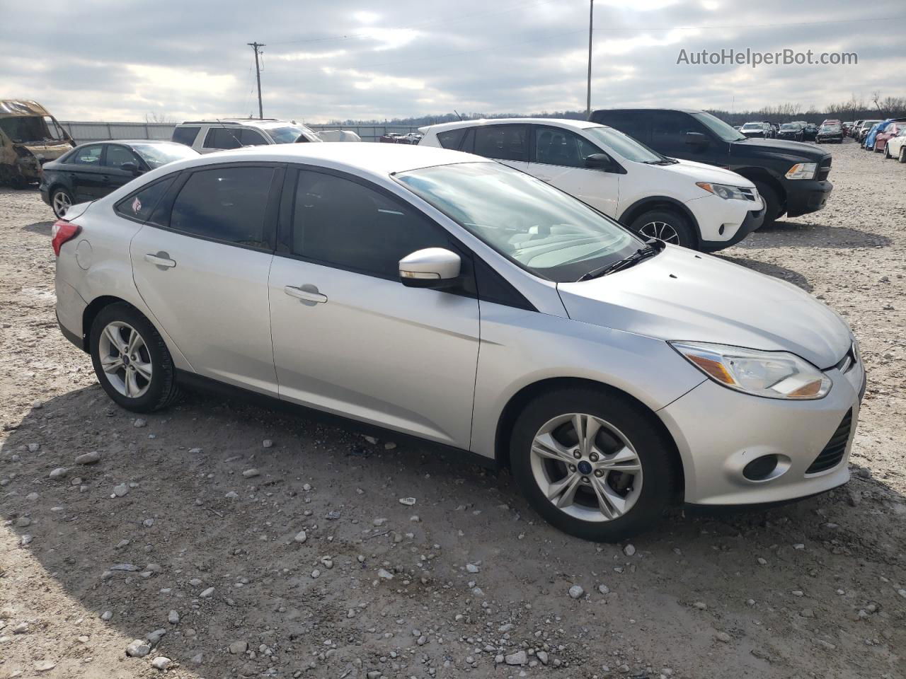 2014 Ford Focus Se Silver vin: 1FADP3F23EL389011