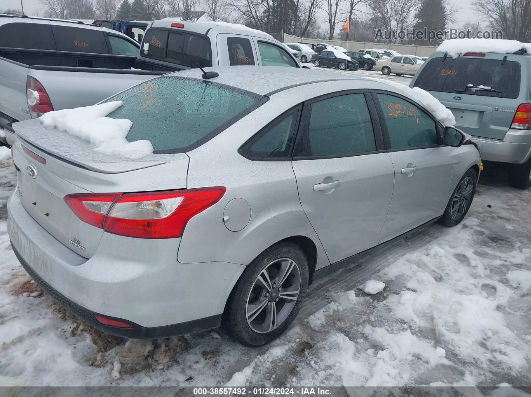 2014 Ford Focus Se Серебряный vin: 1FADP3F23EL405773