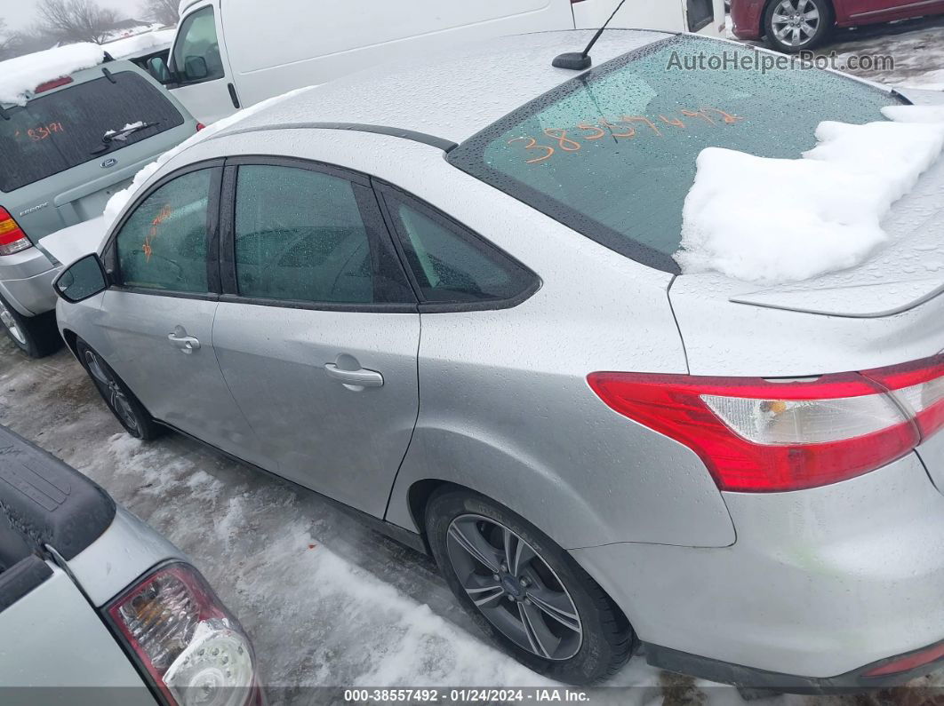 2014 Ford Focus Se Silver vin: 1FADP3F23EL405773