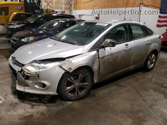 2014 Ford Focus Se Silver vin: 1FADP3F23EL433556