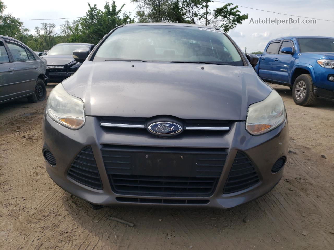 2014 Ford Focus Se Gray vin: 1FADP3F23EL448669