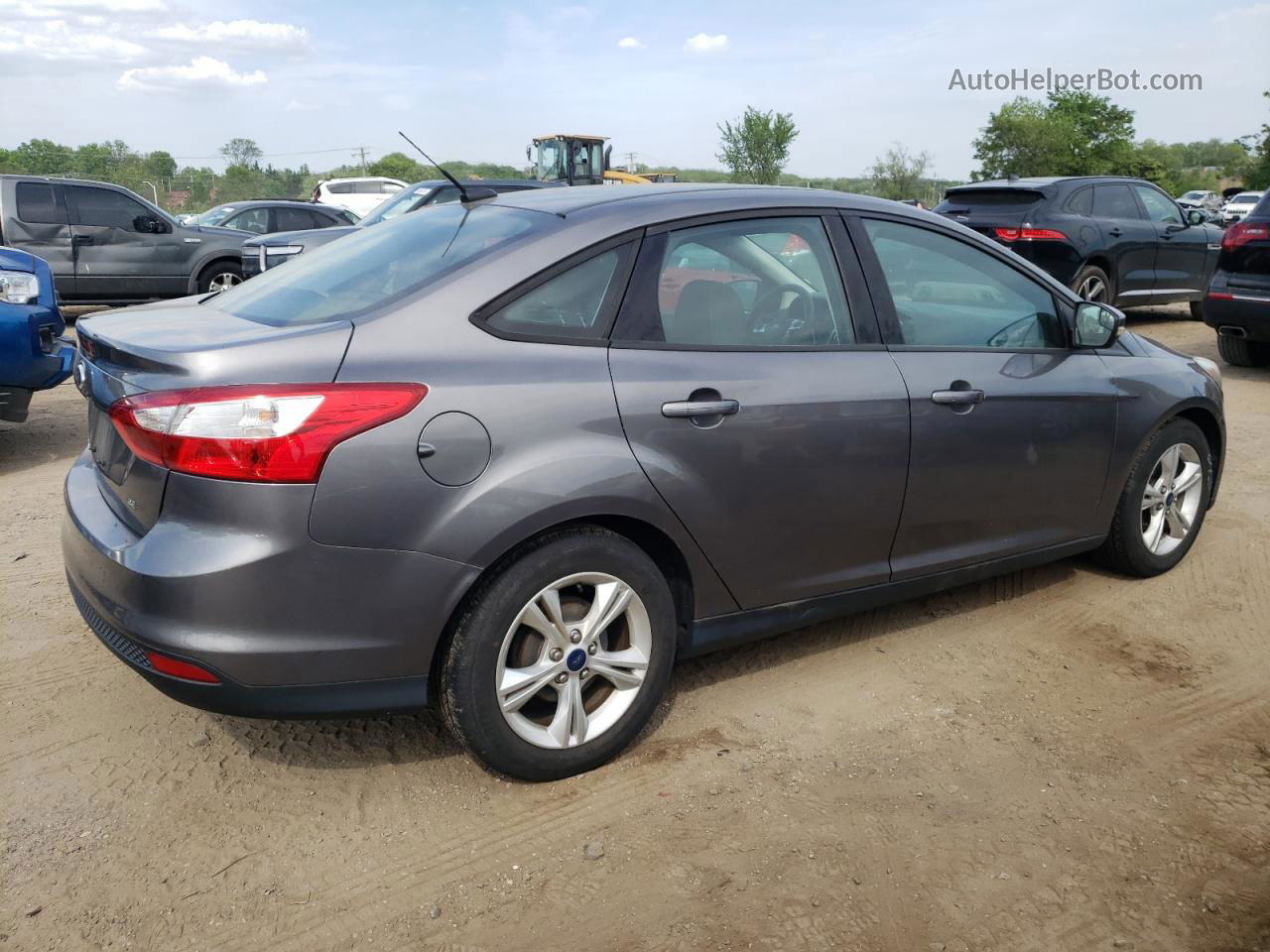 2014 Ford Focus Se Gray vin: 1FADP3F23EL448669