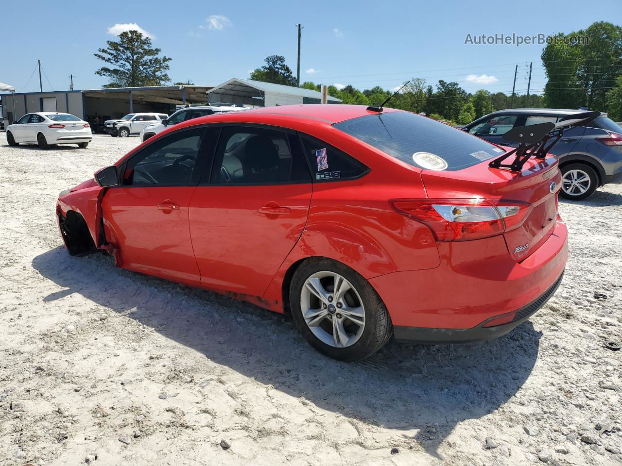 2014 Ford Focus Se Red vin: 1FADP3F23EL456903