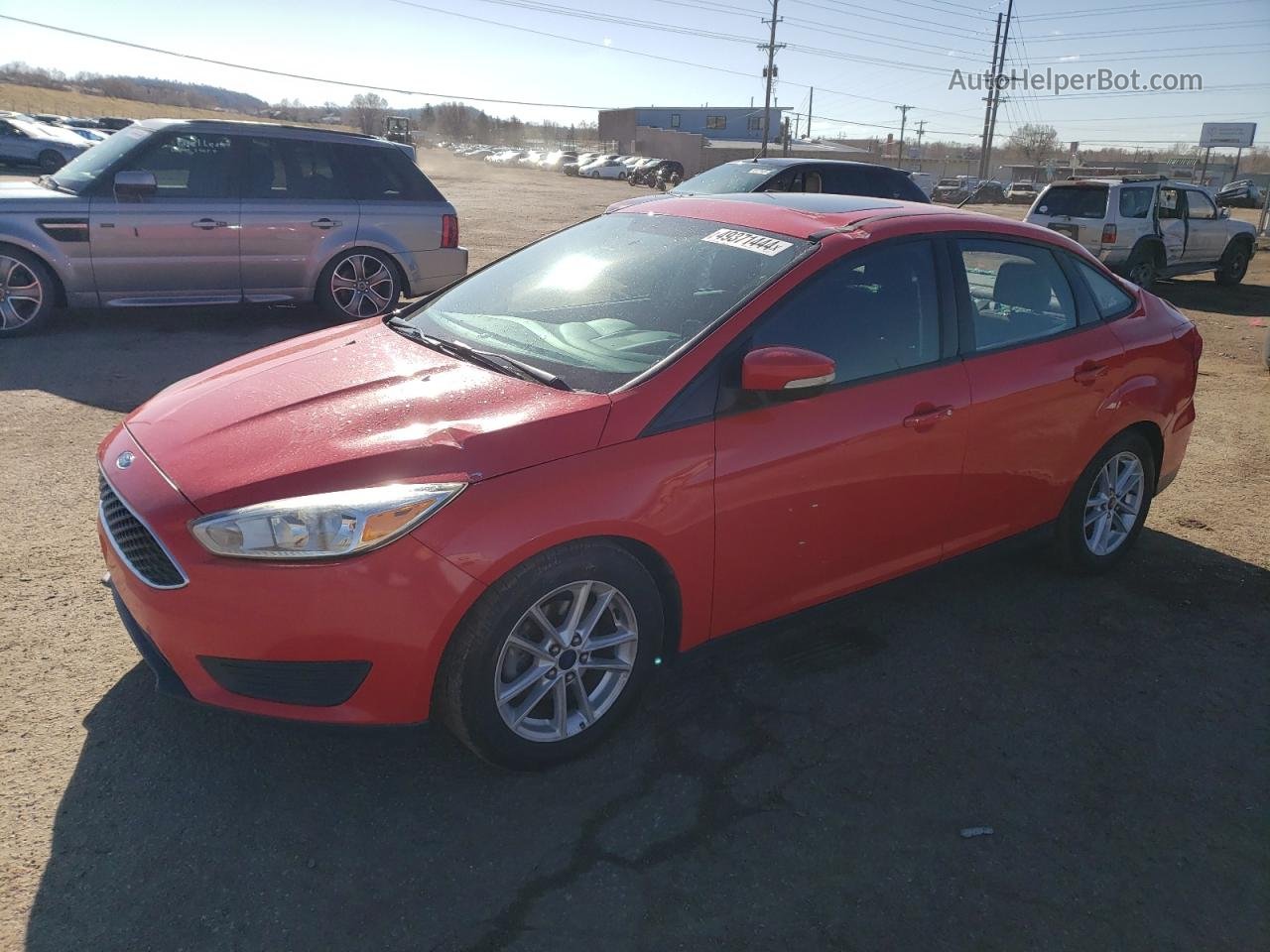 2015 Ford Focus Se Красный vin: 1FADP3F23FL206272