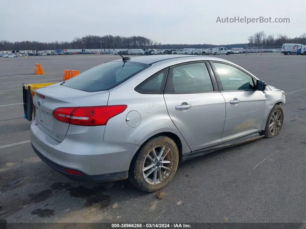 2015 Ford Focus Se Silver vin: 1FADP3F23FL244228