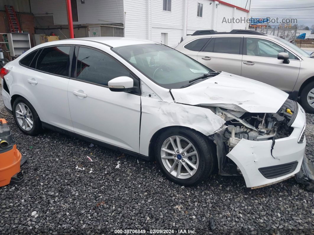 2015 Ford Focus Se White vin: 1FADP3F23FL334964