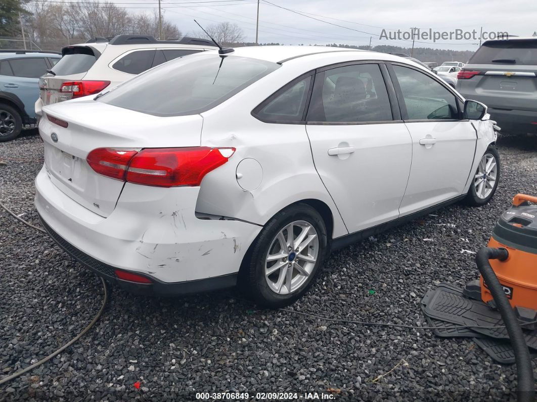 2015 Ford Focus Se White vin: 1FADP3F23FL334964