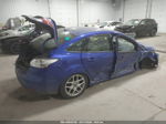 2015 Ford Focus Se Blue vin: 1FADP3F23FL361520