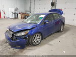 2015 Ford Focus Se Blue vin: 1FADP3F23FL361520