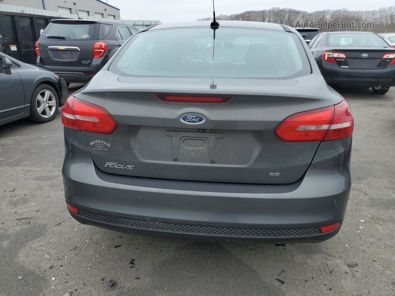 2015 Ford Focus Se Gray vin: 1FADP3F23FL370198