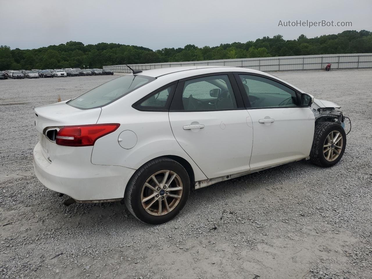 2015 Ford Focus Se White vin: 1FADP3F23FL372517