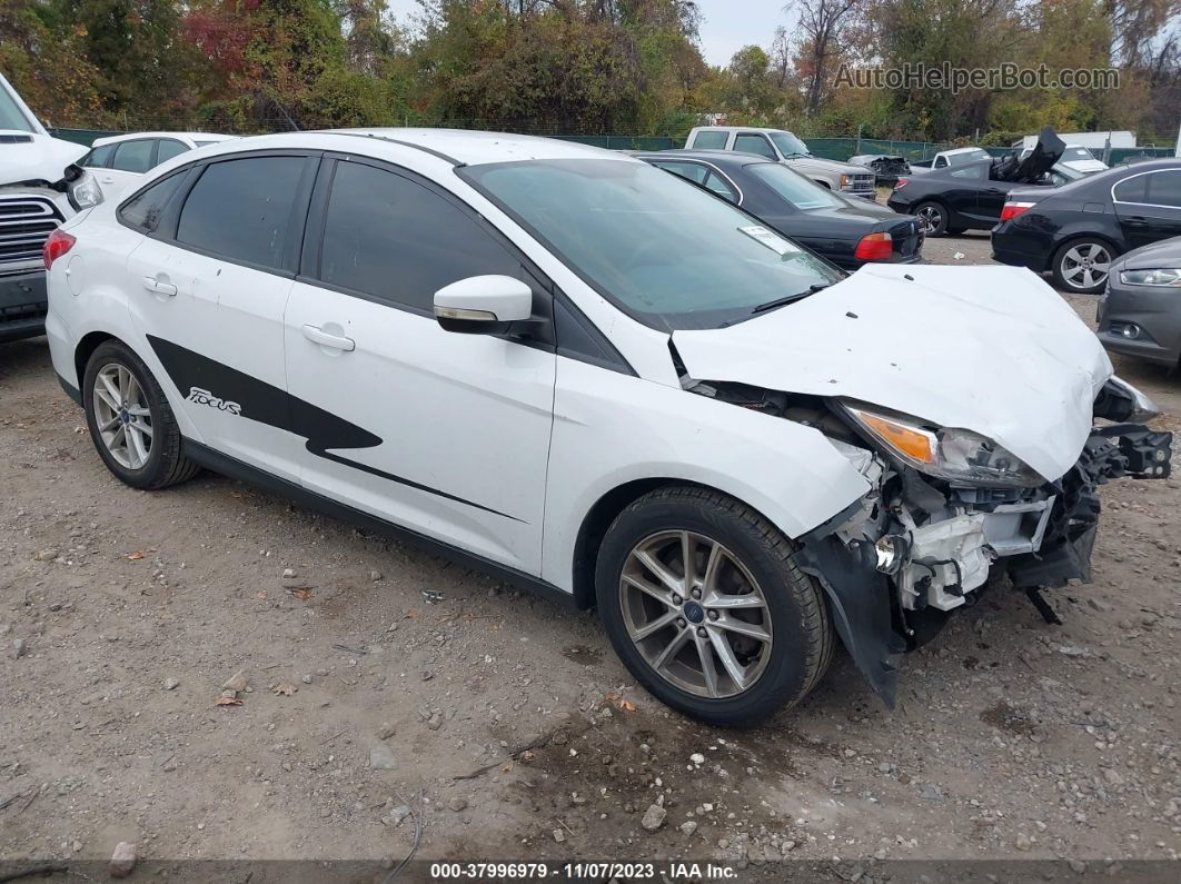 2016 Ford Focus Se Белый vin: 1FADP3F23GL216866