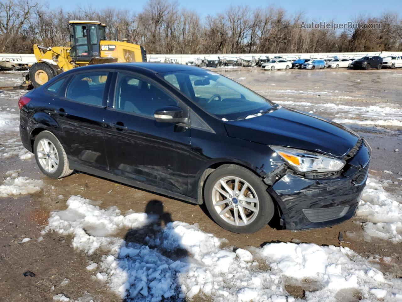 2016 Ford Focus Se Black vin: 1FADP3F23GL245798