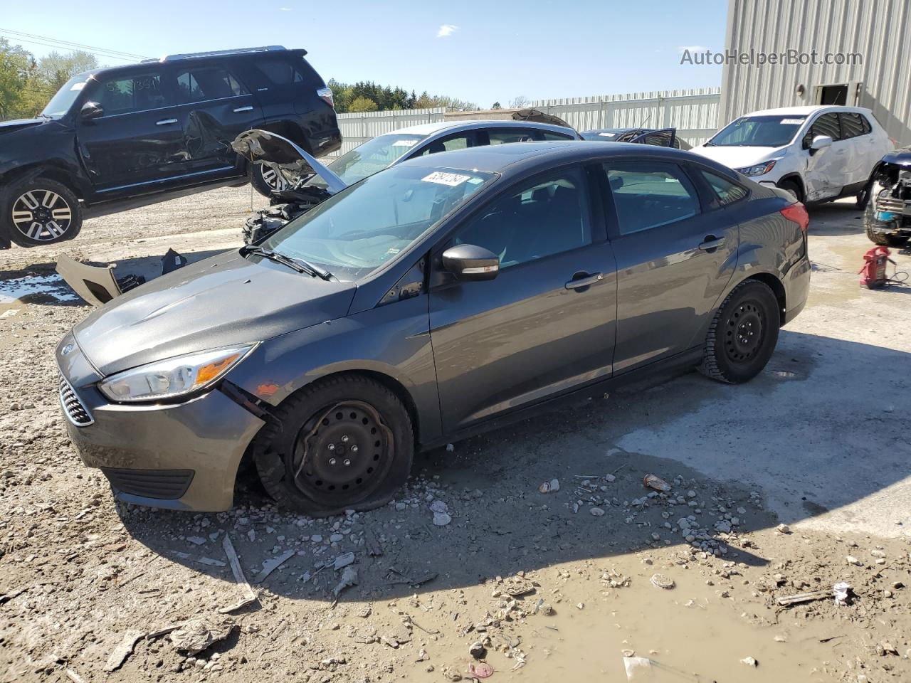 2016 Ford Focus Se Charcoal vin: 1FADP3F23GL292846