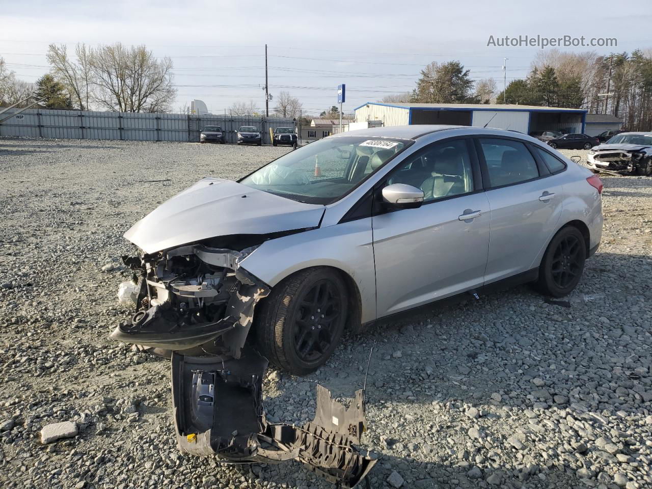 2016 Ford Focus Se Silver vin: 1FADP3F23GL332262