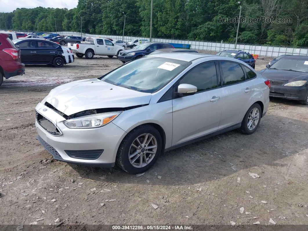 2016 Ford Focus Se Silver vin: 1FADP3F23GL355251