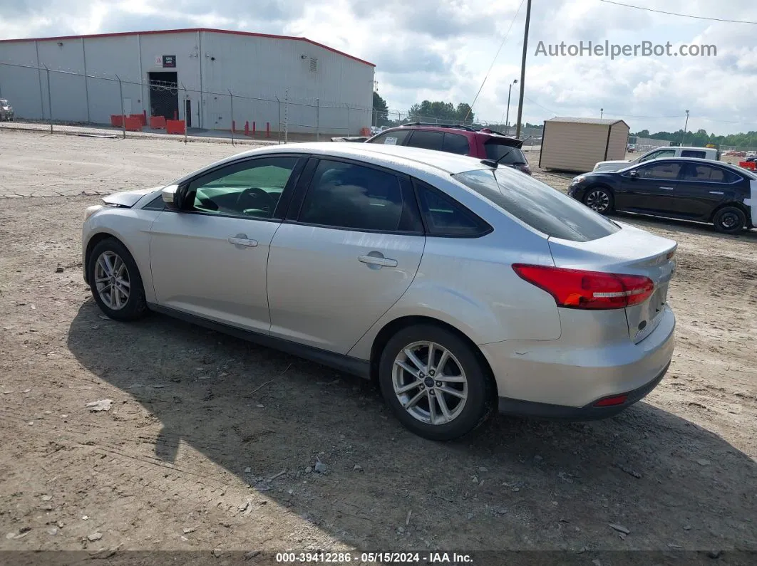 2016 Ford Focus Se Silver vin: 1FADP3F23GL355251