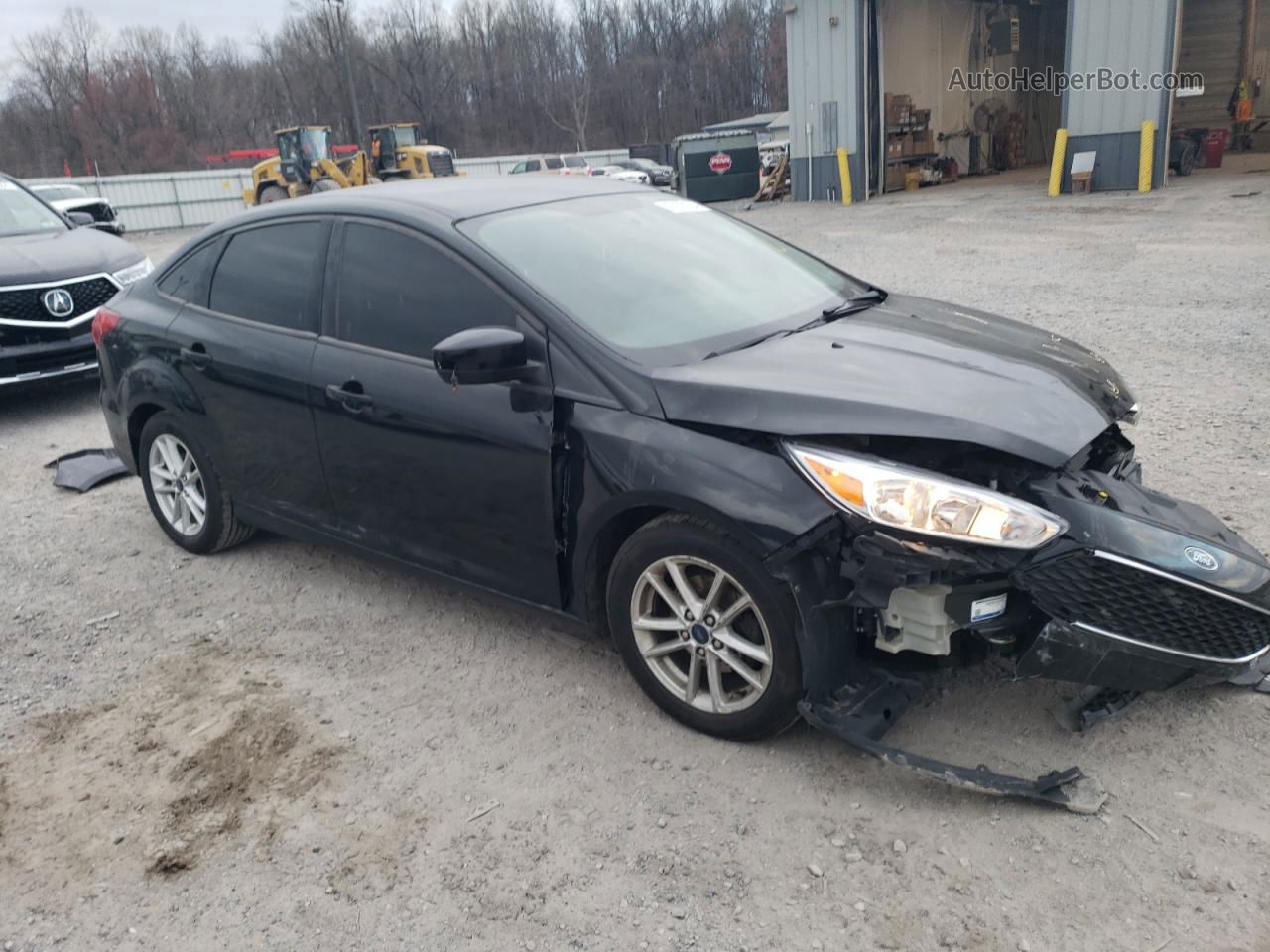 2017 Ford Focus Se Black vin: 1FADP3F23HL209370