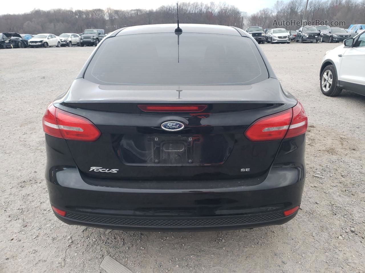 2017 Ford Focus Se Black vin: 1FADP3F23HL209370