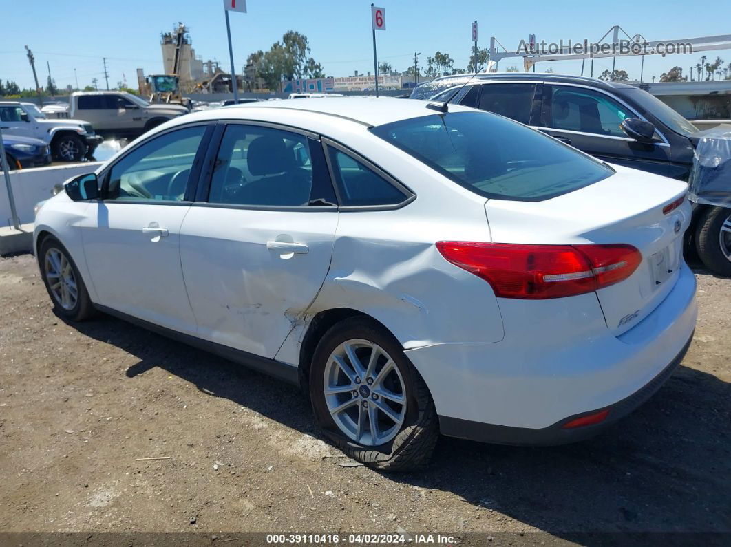 2017 Ford Focus Se White vin: 1FADP3F23HL315804