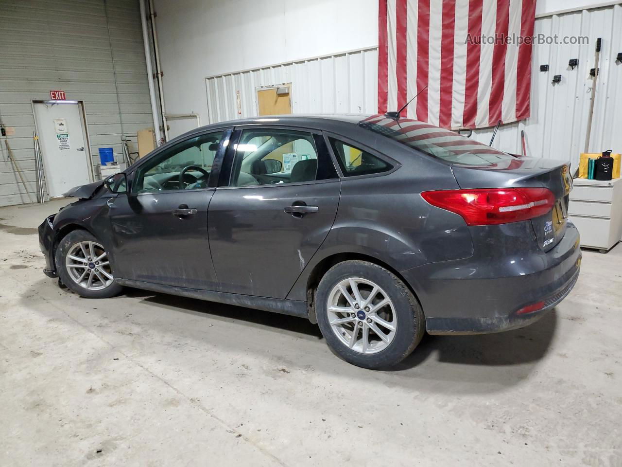 2017 Ford Focus Se Gray vin: 1FADP3F23HL323367