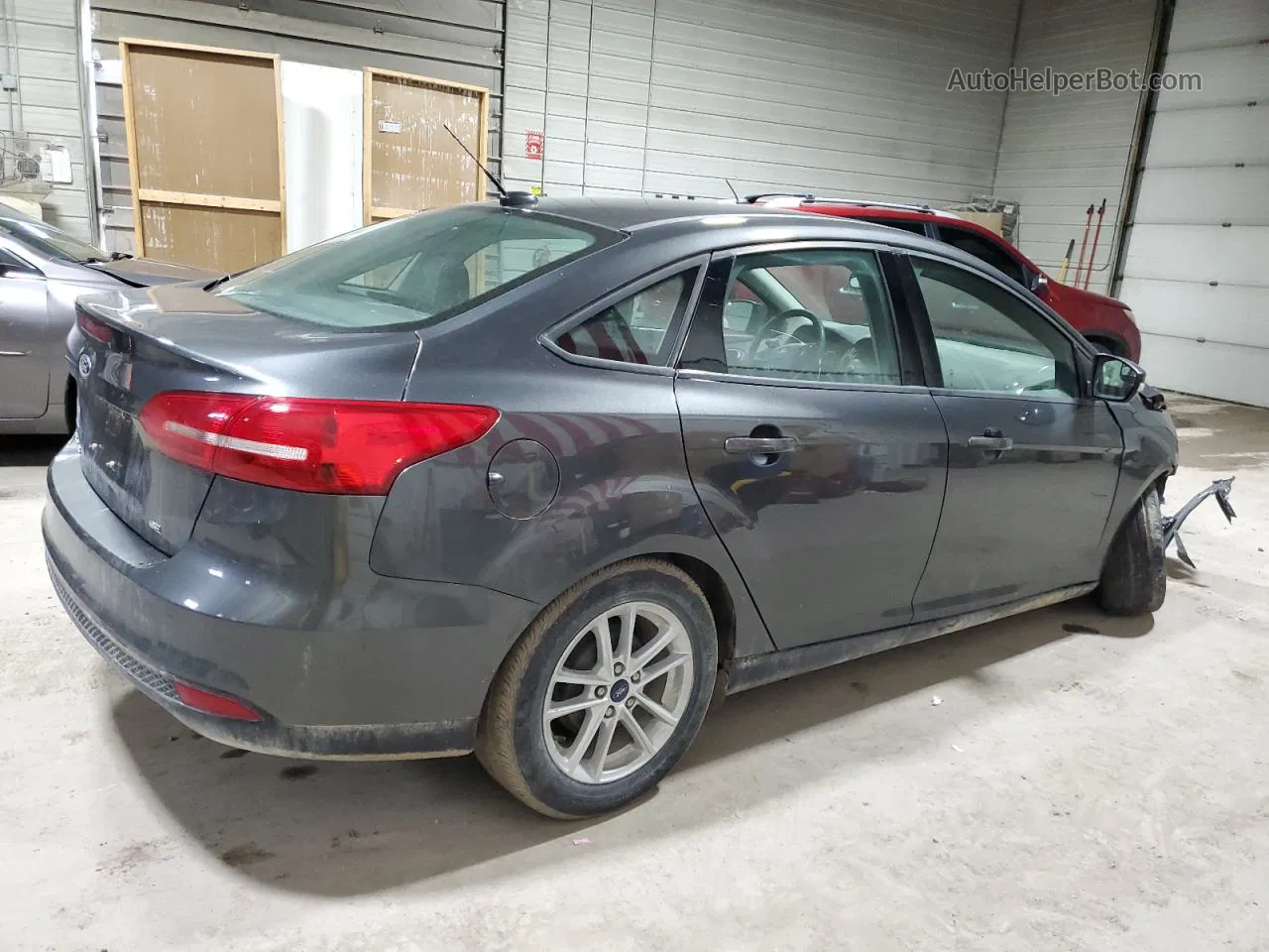 2017 Ford Focus Se Gray vin: 1FADP3F23HL323367