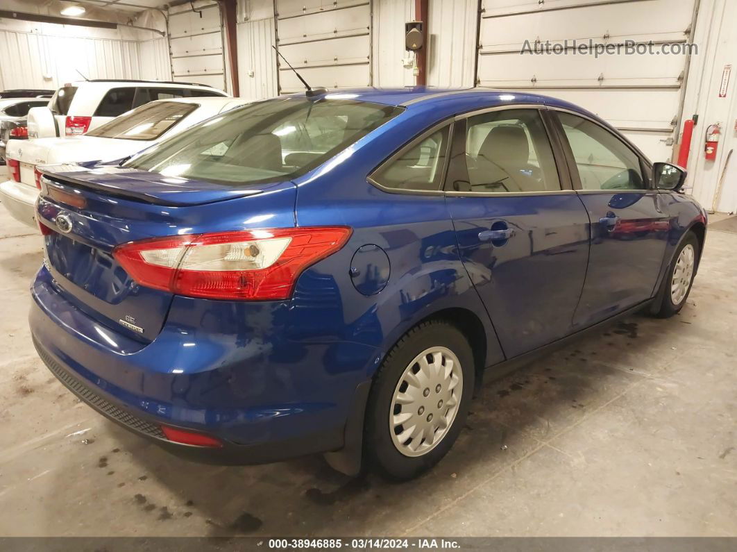 2013 Ford Focus Se Blue vin: 1FADP3F24DL136729