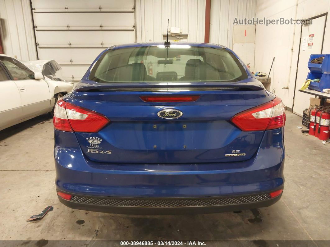 2013 Ford Focus Se Blue vin: 1FADP3F24DL136729