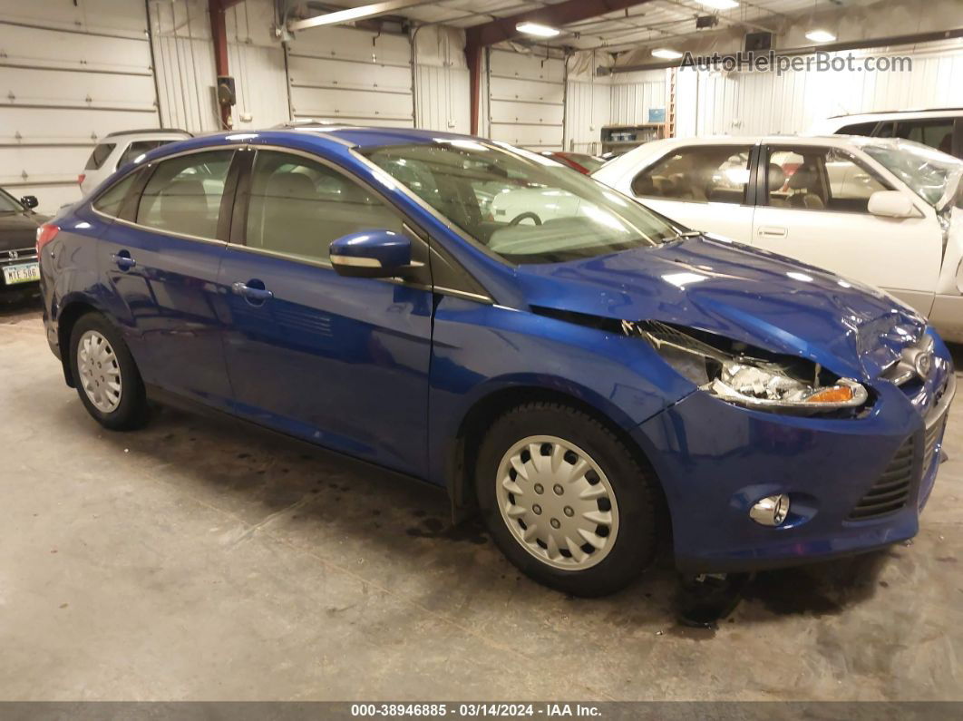 2013 Ford Focus Se Blue vin: 1FADP3F24DL136729