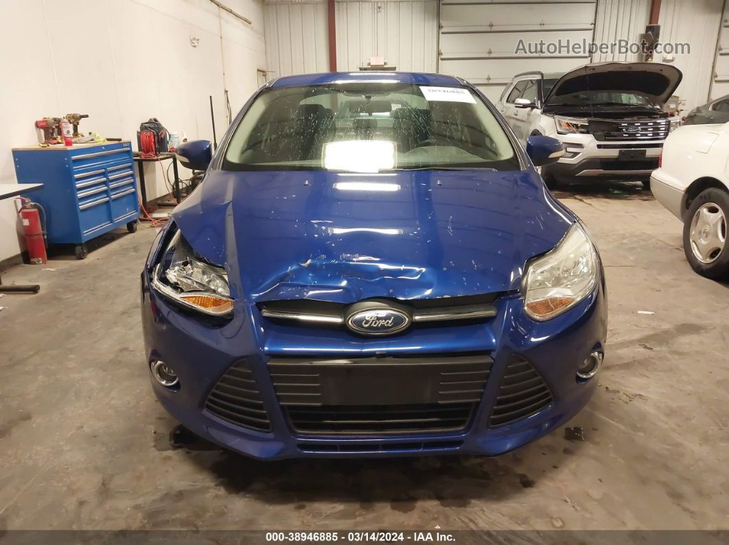 2013 Ford Focus Se Blue vin: 1FADP3F24DL136729