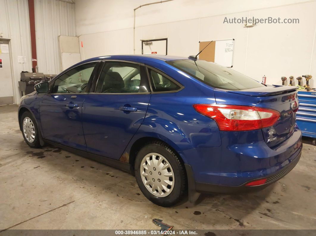 2013 Ford Focus Se Blue vin: 1FADP3F24DL136729