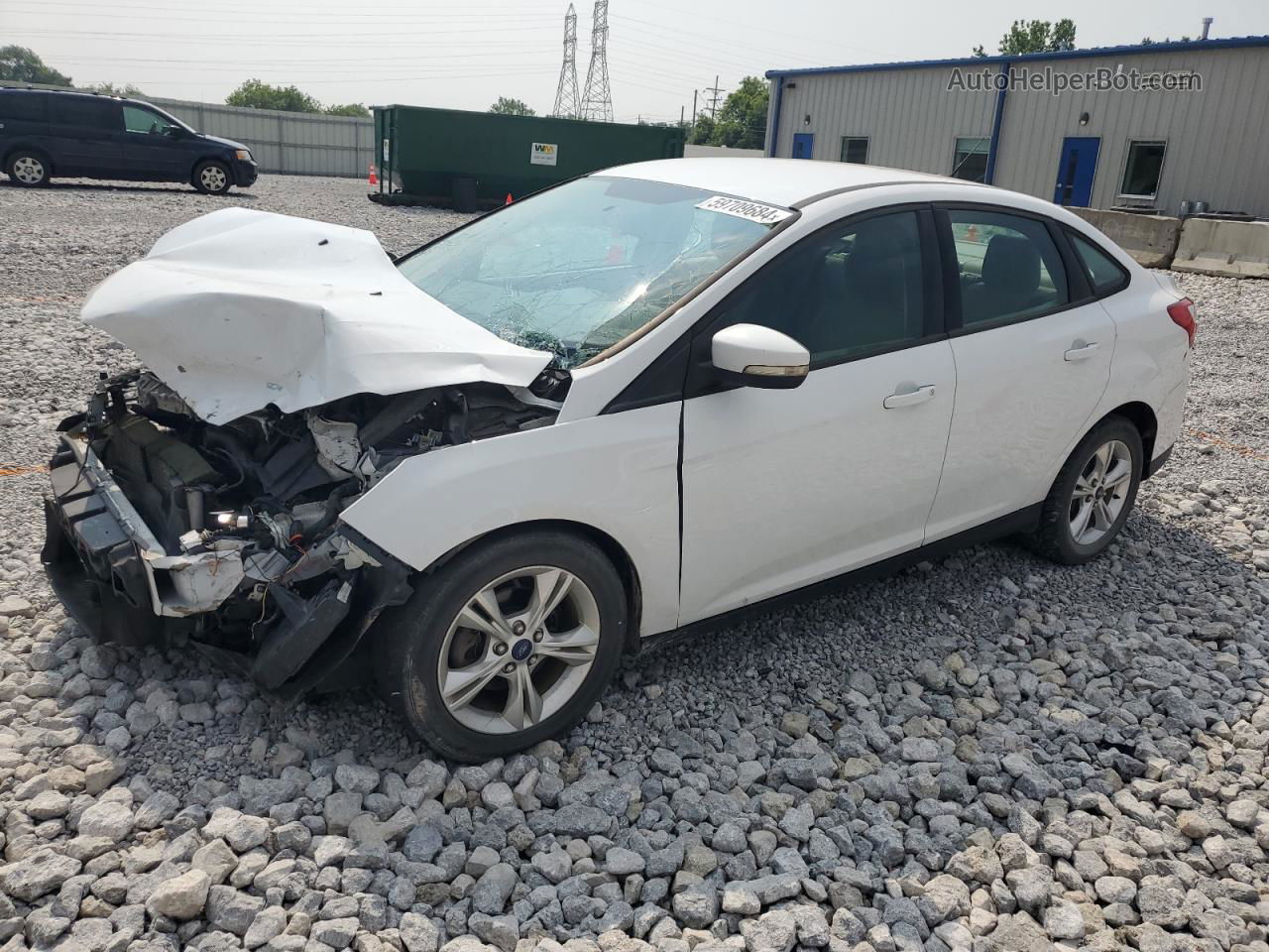 2013 Ford Focus Se White vin: 1FADP3F24DL157001