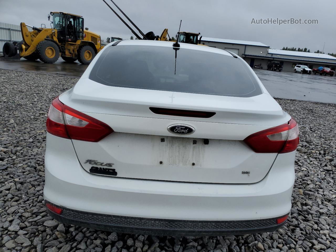 2013 Ford Focus Se White vin: 1FADP3F24DL166555