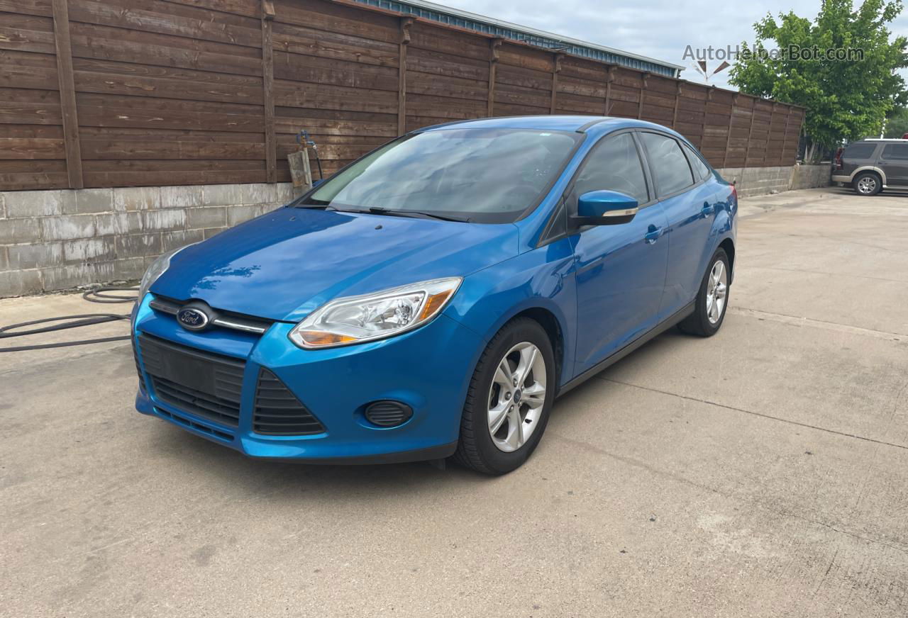 2013 Ford Focus Se Blue vin: 1FADP3F24DL169570