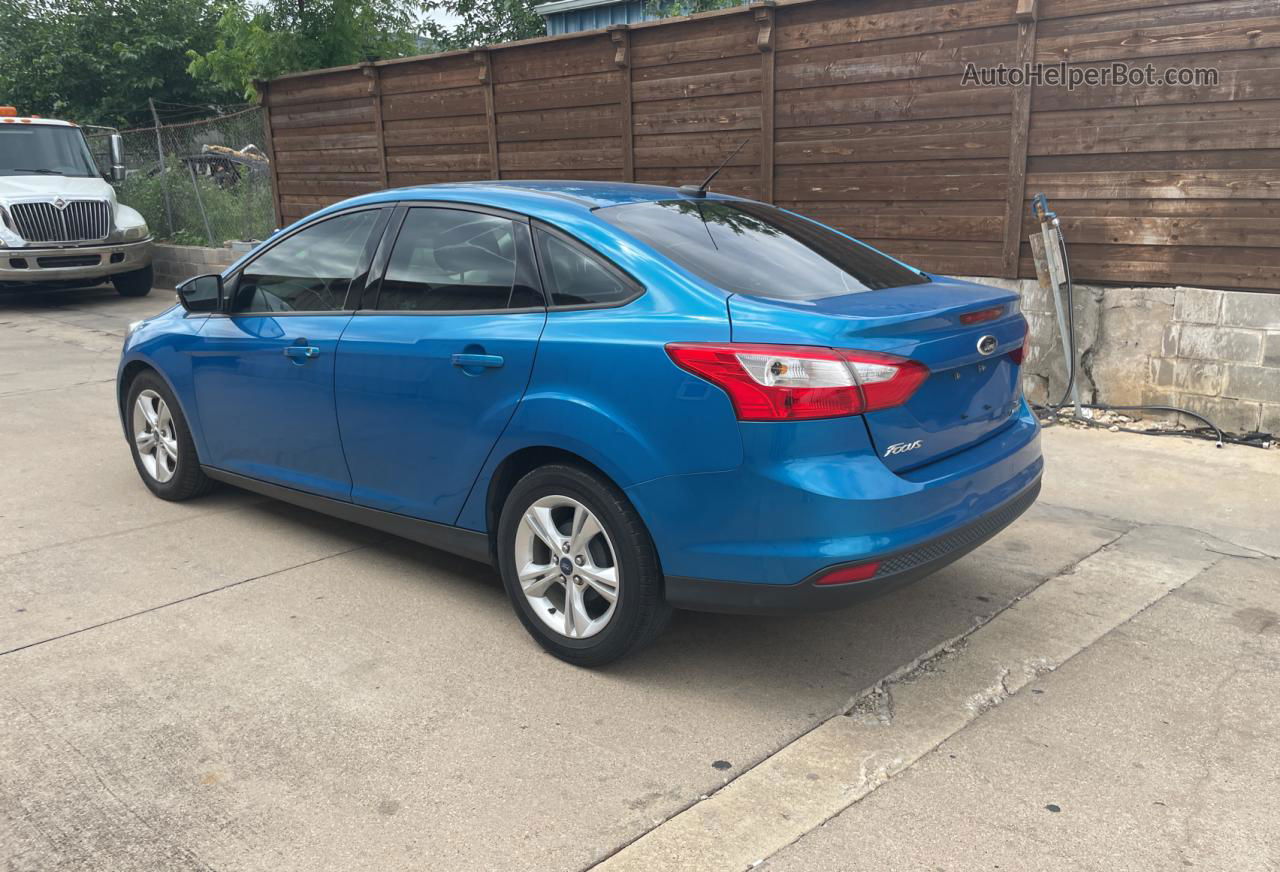 2013 Ford Focus Se Blue vin: 1FADP3F24DL169570