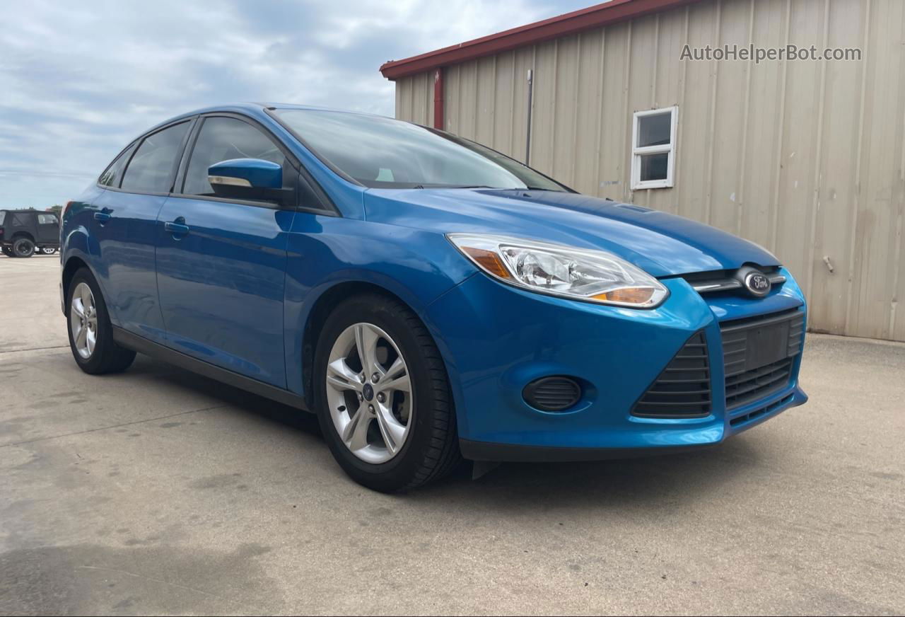 2013 Ford Focus Se Blue vin: 1FADP3F24DL169570