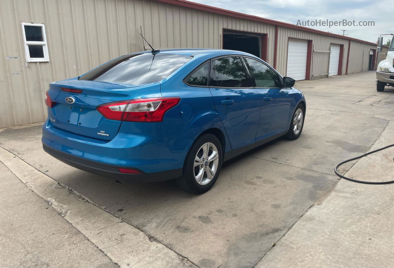 2013 Ford Focus Se Blue vin: 1FADP3F24DL169570