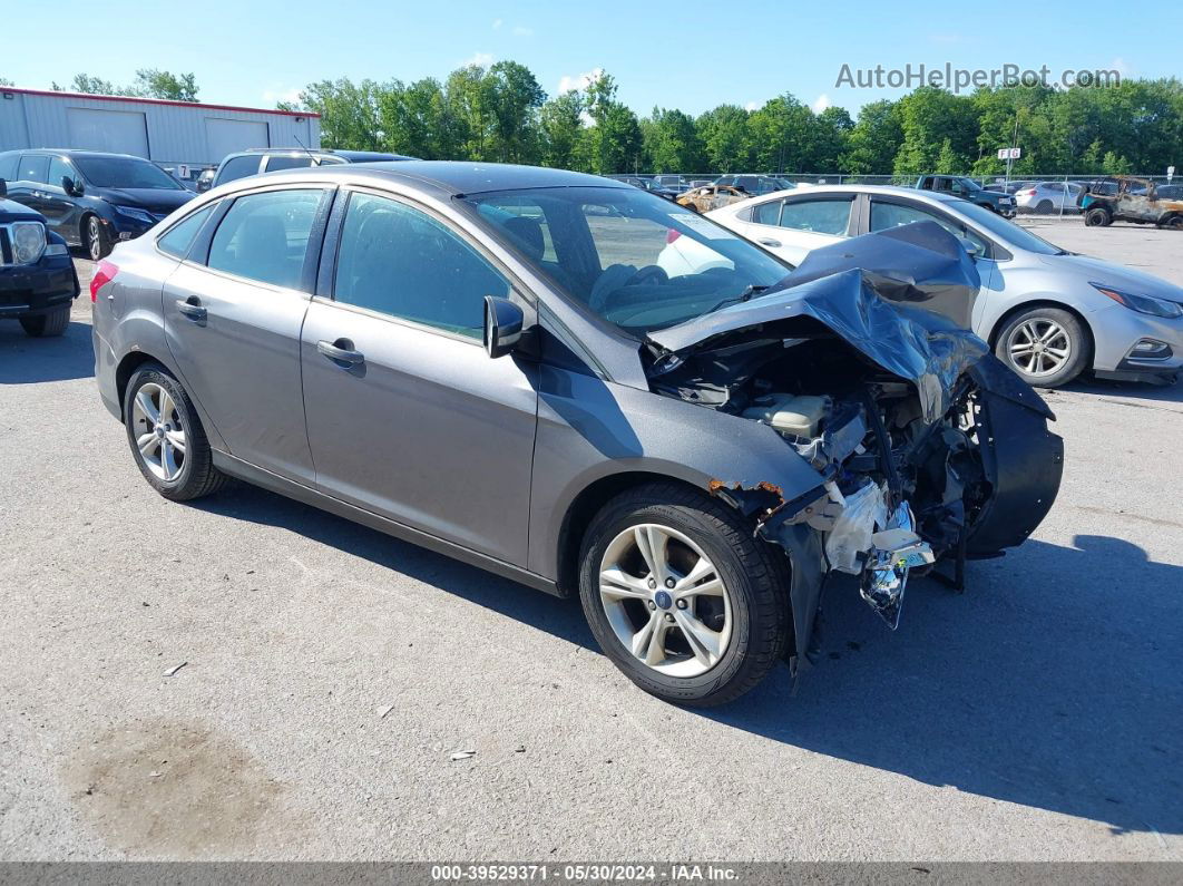 2013 Ford Focus Se Gray vin: 1FADP3F24DL182254