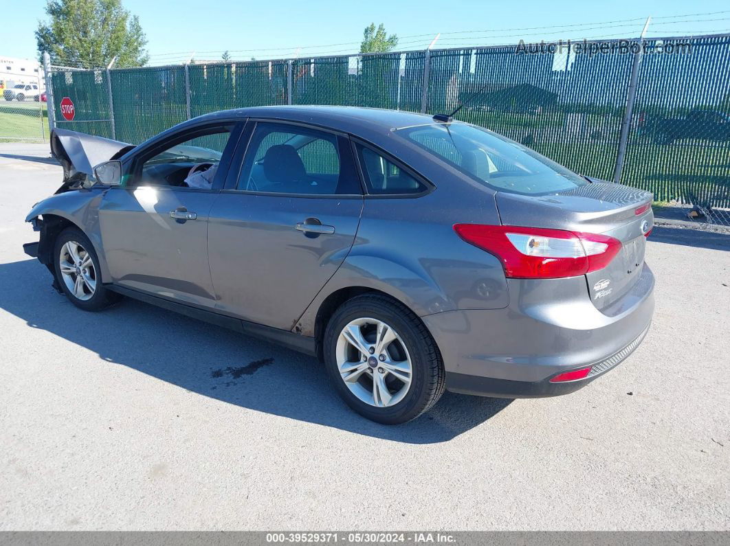 2013 Ford Focus Se Gray vin: 1FADP3F24DL182254