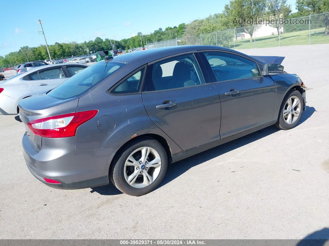 2013 Ford Focus Se Gray vin: 1FADP3F24DL182254