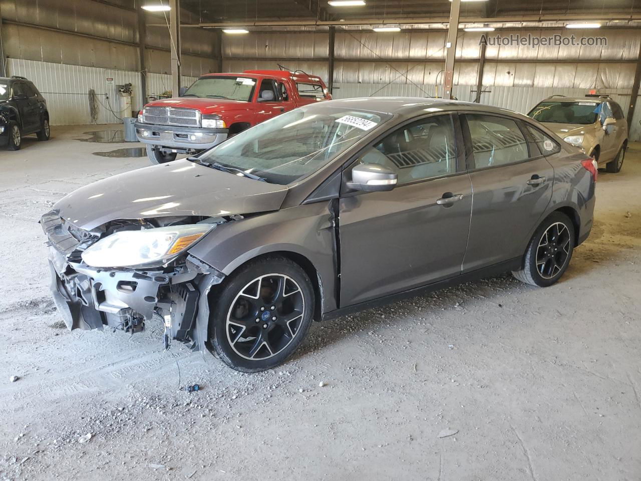 2013 Ford Focus Se Gray vin: 1FADP3F24DL251606