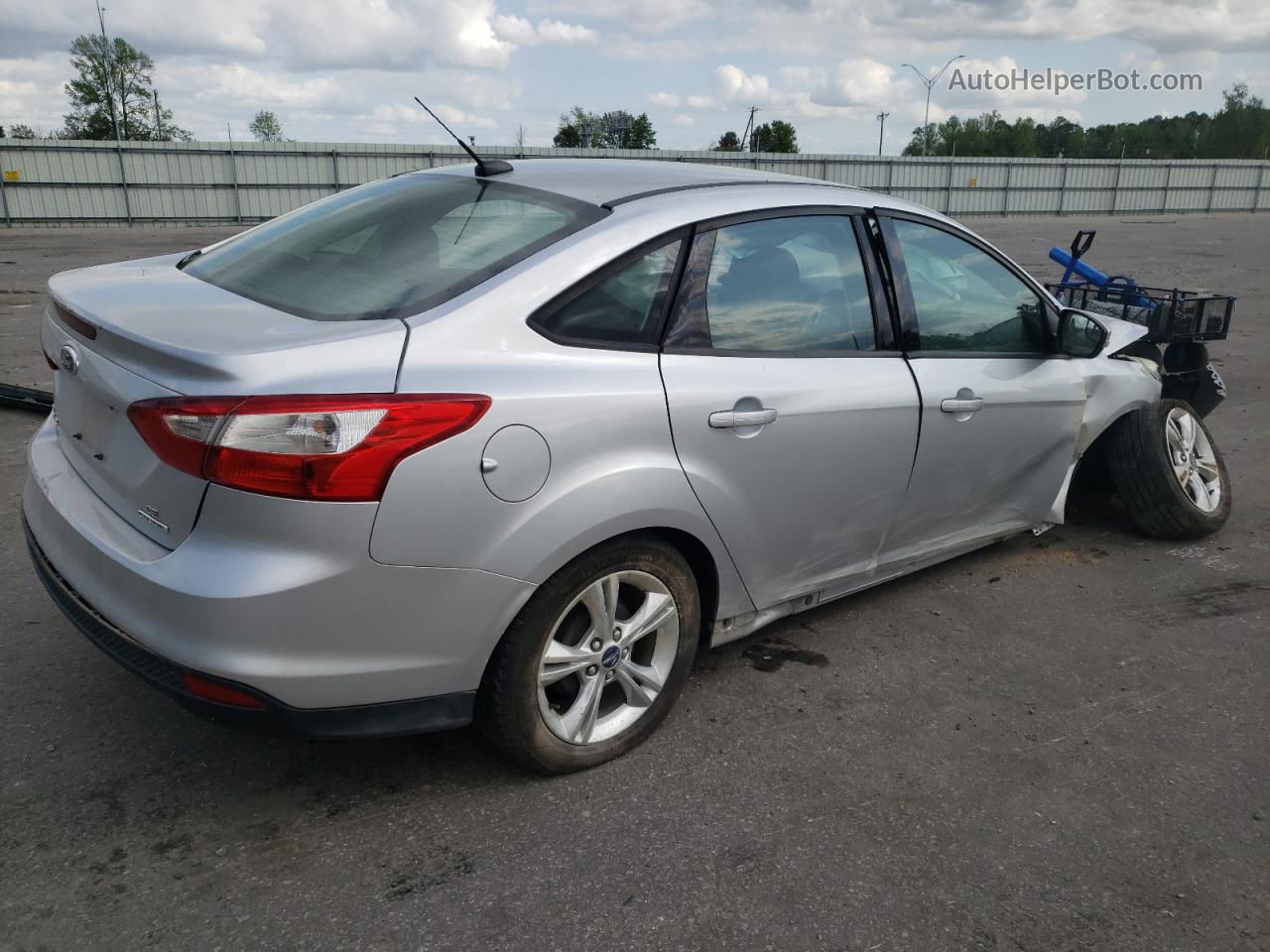 2013 Ford Focus Se Silver vin: 1FADP3F24DL266462